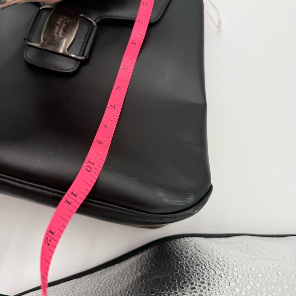 FLAWED Salvatore Ferragamo Black Shoulder Bag - Picture 15 of 15